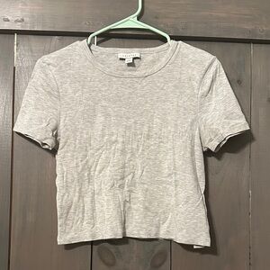 Top Shop Light Gray Crop Top